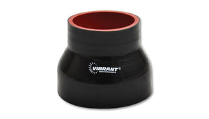 Vibrant 4 Ply Reinforced Silicone Transition Connector- 2.75in I.D. x 3.25in I.D. x 3in long (BLACK)