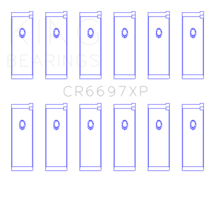 King Nissan RB25/RB26 (Size STDX) Performance Rod Bearing Set