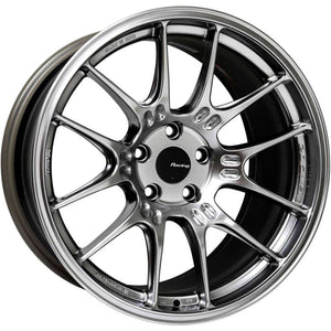 Enkei GTC02 18x10.5 5x114.3 45mm Offset 75mm Bore Hyper Silver Wheel