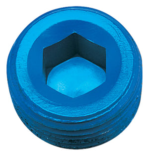 Russell Performance 3/4in Allen Socket Pipe Plug (Blue)