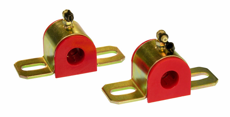 Prothane Universal 90 Deg Greasable Sway Bar Bushings - 3/4in - Type B Bracket - Red