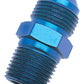 Russell Performance -10 AN to 1/2in NPT Straight Flare to Pipe (Blue)