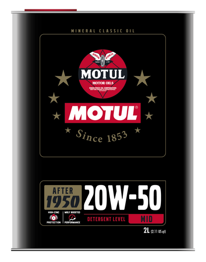 Motul 20W50 Classic Performance Oil - 10x2L