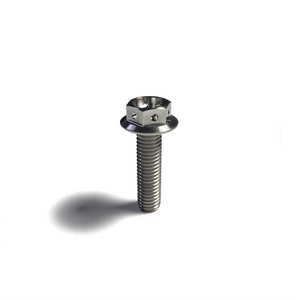 Ticon Industries Titanium Bolt Flanged M5x20x.8TP 8mm 6pt Head Drilled