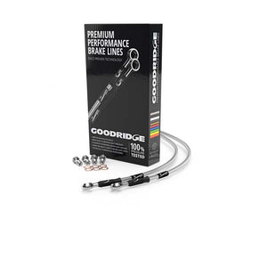 Goodridge 00-03 Triumph TT600 Clear Race Front SS Brake Lines