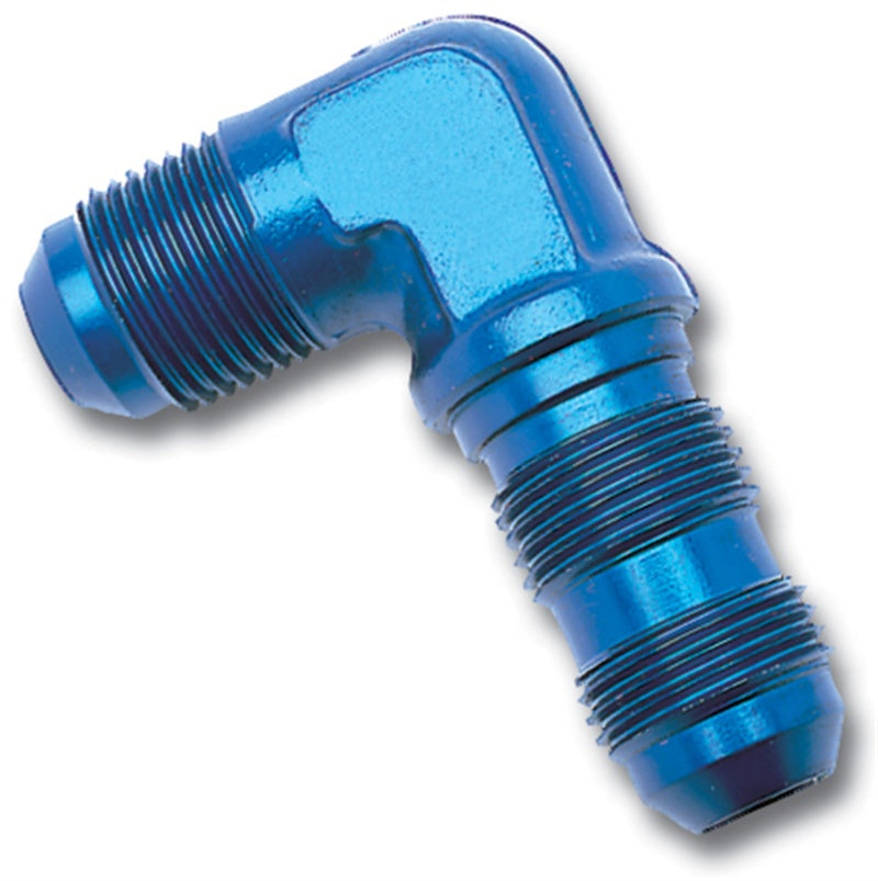 Russell Performance -3 AN 90 Degree Flare Bulkhead (Blue)