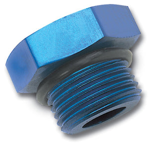 Russell Performance -8 AN Straight Thread Plug (Blue)