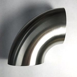 Stainless Bros 1.625in SS304 90 Deg Mandrel Bend Elbow - 1D Radius 16GA/.065in Wall (Leg)