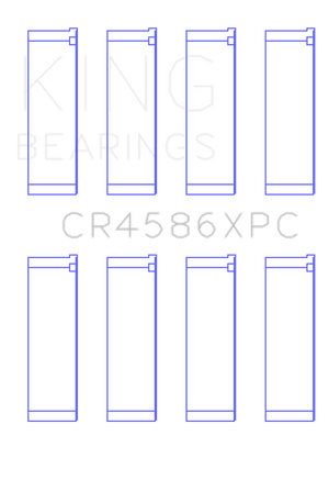 King Mitsubishi 4B11T (Size 0.5) Coated Performance Rod Bearing Set