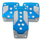 NRG Aluminum Sport Pedal M/T - Blue w/Silver Carbon