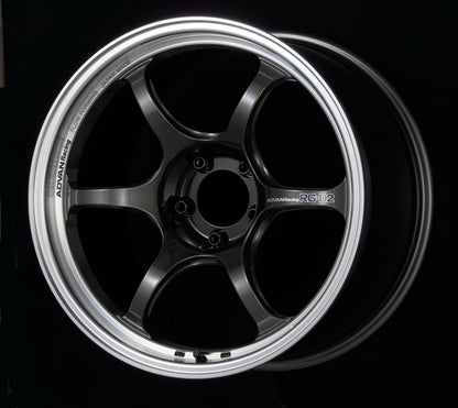 Advan RG-D2 18x7.5 +50 5-100 Machining & Black Gunmetallic Wheel