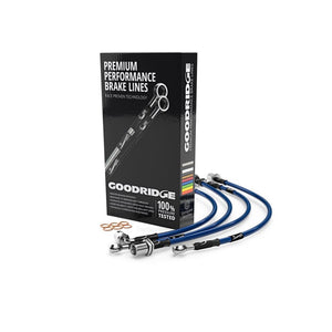 Goodridge 18-20 Subaru Impreza Stainless Steel Brake Lines - Electric Blue