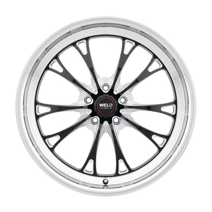 Weld S157 20X10.5 Belmont Drag 5X127 ET38 BS7.25 Gloss Black MIL Dia 71.5