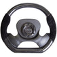 NRG Carbon Fiber Steering Wheel (320mm) CF Center Plate & Two-Tone Carbon w/Suede Trim Handles