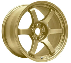 Gram Lights 57DR 15x8.0 +35 4-100 Gold Wheel