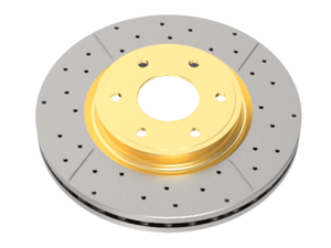 DBA 11-16 Nissan Patrol (Y62) 5.6L Street Series Drilled & Slotted Front Rotor w/Gold Hat