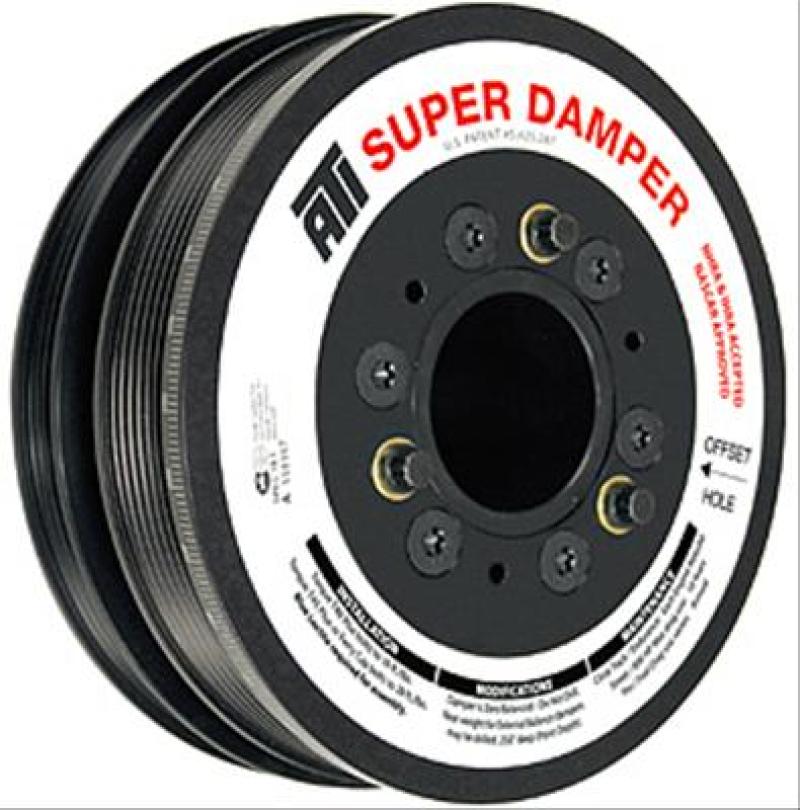 ATI Damper - 5.67in - Alum - 6/4 Grv - 25 Percent UD - LS1/LS2 - F & V Body - 10 Per UD A/C - 1Pc