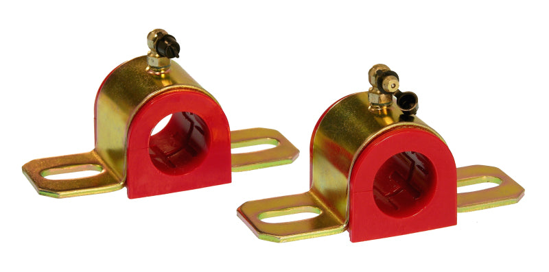 Prothane Universal 90 Deg Greasable Sway Bar Bushings - 1 1/16in - Type B Bracket - Red