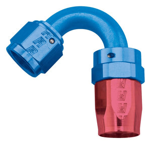 Russell Performance -12 AN Red/Blue 120 Degree Full Flow Swivel Hose End (With 1-1/8in Radius)