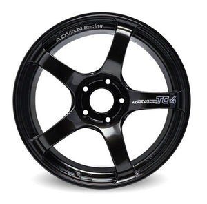 Advan TC4 16x8.0 +38 4-100 Black Gunmetallic Wheel (No Ring)