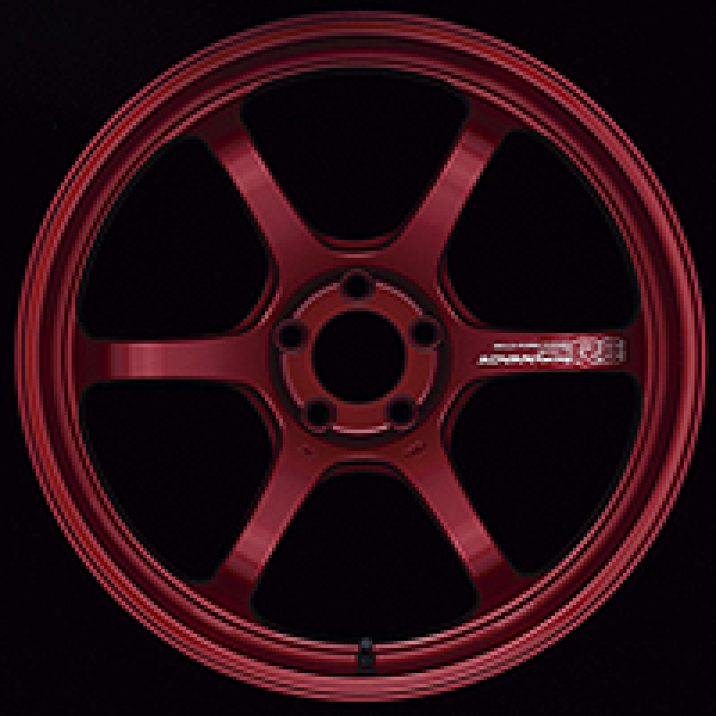 Advan R6 20x9.5 +35mm 5-114.3 Racing Candy Red Wheel