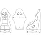 NRG FIA Competition Seat w/Competition Fabric & FIA Homologated Free Driving Position