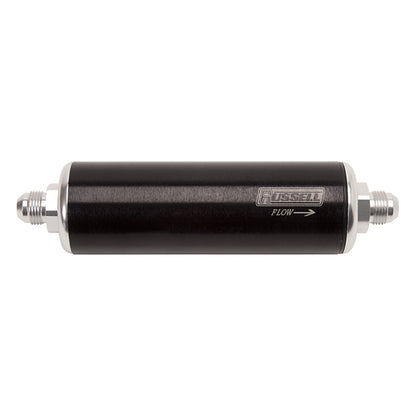 Russell Performance Black/Silver Anodized Aluminum (8-1/4in Length -10 to -6 male inlet/outlet)