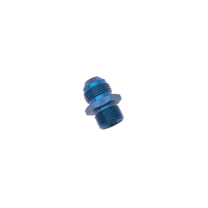 Russell Performance -8 AN Flare to 14mm x 1.5 Metric Thread Adapter (Blue)