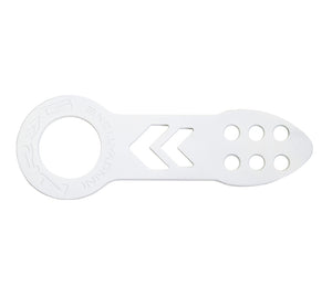 NRG Universal Front Tow Hook - White Powder Coat