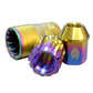 NRG 200 Series M12 X 1.25 Titanium Lug Nut Set - 21 Pc w/Lock Key Socket - Neochrome