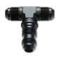 Vibrant -6AN Bulkhead Adapter Tee Fitting - Anodized Black Only