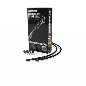 Goodridge 00-03 Honda CBR900R Y-R3 Black Race Front SS Brake Lines w/Black Fittings