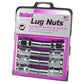 McGard Hex Lug Nut (Long Shank - 1in. / Duplex) 1/2-20 / 7/8 Hex / 2.425in. Length (8-Pack) - Chrome