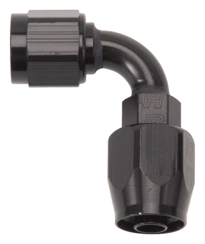 Russell Performance -12 AN Black 90 Degree Full Flow Swivel Hose End