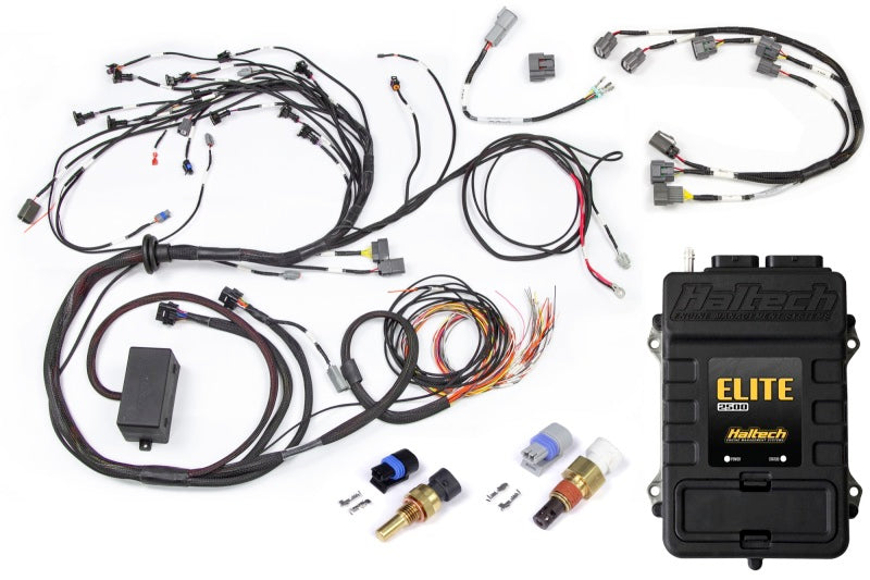 Haltech Elite 2500 Terminated Engine Harness ECU Kit w/Late Ignition