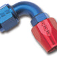 Russell Performance -12 AN Red/Blue 90 Degree Full Flow Hose End