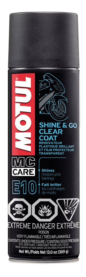 Motul 13oz Cleaners SHINE & GO - Silicone Clean (13 oz) (Aerosol)