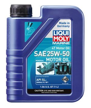 LIQUI MOLY 1L Marine 4T Motor Oil SAE 25W50