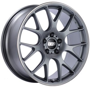 BBS CH-R 20x9 5x120 ET24 Satin Titanium Polished Rim Protector Wheel -82mm PFS/Clip Required