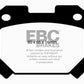 EBC 93-98 Toyota Supra 3.0 Twin Turbo Yellowstuff Rear Brake Pads