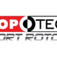 StopTech 5/93-98 Toyota Supra Left Rear Slotted & Drilled Rotor