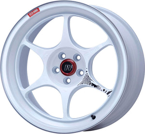 Enkei PF06 18x8.5in 5x114.3 BP 48mm Offset 75mm Bore White Machined Wheel