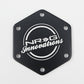 NRG Carbon Fiber Horn Delete Button Circular Logo Front/ Back