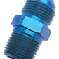 Russell Performance -16 AN to 1in NPT Straight Flare to Pipe (Blue)