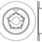 StopTech 5/93-98 Toyota Supra (Exc Turbo) Drilled Right Rear Rotor