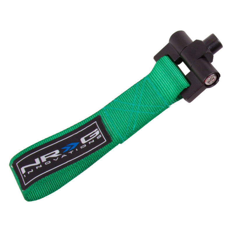 NRG Bolt-In Tow Strap Green - BMW - E90 E92 3 Series / R53 Mini 01-06 (5000lb. Limit)