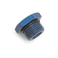 Russell Performance -10 AN Straight Thread Plug (Blue)