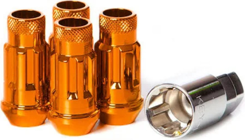 Wheel Mate Muteki SR48 Open End Locking Lug Nut Set of 4 - Orange 12x1.25 48mm **SPECIAL ORDER**