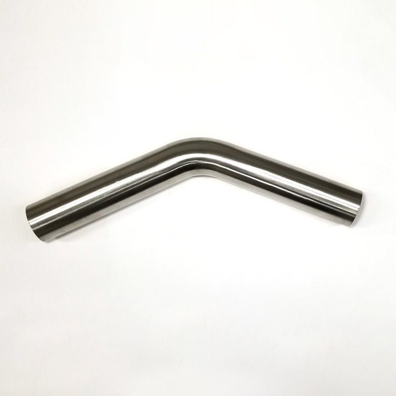 Stainless Bros 2.75in Diameter 1.5D / 4.125in CLR 45 Degree Bend 6.5in leg/6.5in leg Mandrel Bend