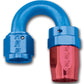 Russell Performance -10 AN Red/Blue 180 Degree Full Flow Swivel Hose End (With 15/16in Radius)